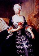 antoine pesne Portrait of Elisabeth Christine von Braunschweig-Bevern oil painting on canvas